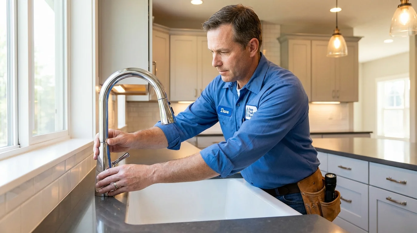 Kitchen faucet installation by Johns Plumbing LLC in Calipatria